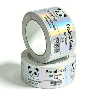 Etiquetas de <span class=keywords><strong>Vinilo</strong></span> Personalizadas con Logotipo y Código de Barras, Resistentes al Agua y al Calor, con Fuerte Adhesión, Impresión UV Localizada, para Frascos de 3ml-10ml - Product Image 4