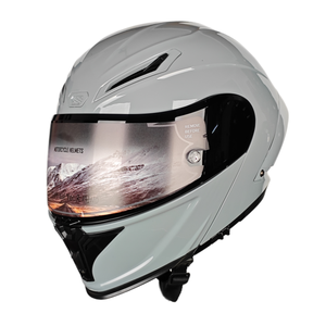 Casco modulaire graphique personnalisé Ventilation par électrolyse Certification DOT Casques à rabat <span class=keywords><strong>Casque</strong></span> de moto à double lentille - Product Image 5