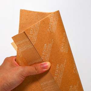 Papier alimentaire résistant à la graisse imprimé avec logo personnalisé, pour sandwichs, shawarmas, emballages alimentaires, 500 pièces - Product Image 3