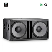 Système audio PA professionnel Lase Sound, caisson de basses de 18 pouces à double haut-parleur actif, 136 dB, 1600 W RMS, DSP allemand, FIR