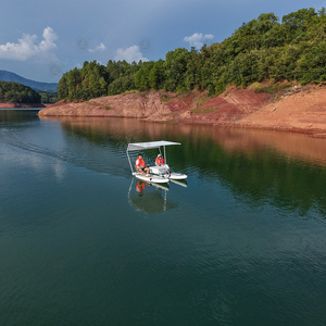 Bateau Catamaran Gonflable, Vélo Aquatique Électrique, Grand Yacht avec Bateau <span class=keywords><strong>de</strong></span> Pêche et <span class=keywords><strong>de</strong></span> Divertissement Nautique pour le Tourisme - Product Image 5