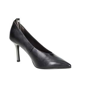 Escarpins pour femme Tamaris 1-22464-45 en cuir noir à bout pointu et talon haut - Product Image 6