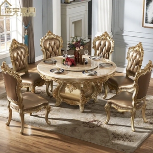 Chất lượng tốt phong cách cổ điển bằng đá cẩm thạch đầu bàn ăn thiết kế sang trọng bàn ăn - Product Image 1