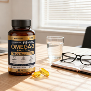 Capsules molles d'huile de poisson de haute mer Oméga-3 personnalisées, bonbons gélifiés à haute concentration d'EPA+DHA, fabricant sous contrat OEM - Product Image 5
