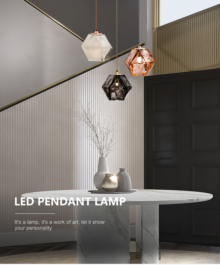 New Design Indoor Study Room Dining Room Decoration G9 Glass Pendant Light