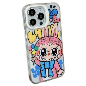 Hot Bán Sáng Tạo Dễ Thương Phim Hoạt Hình 3D Bunny Mềm <span class=keywords><strong>Silicone</strong></span> Labubu Điện Thoại Ca SE Cho <span class=keywords><strong>Iphone</strong></span> 11 12 13 14 15 16 Cộng Với Pro Max - Product Image 3
