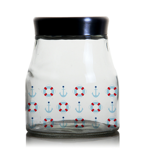 Bán buôn thủy tinh lưu trữ container với in màu cho thực phẩm Pasta cà phê kẹo con chó xử lý đồ ăn nhẹ Biscuit - Product Image 1