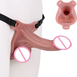 SXXY Nuovo Giocattolo Sessuale per Uomini Adulti, Guaina per Pene con Cinturino, Dildo Realistico Cavo Indossabile, Estensore del Pene con Imbracatura, Vendita all'Ingrosso - Product Image 1