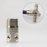 Buse de brumisation FOGGER en laiton à 4 trous d'extrémité, raccord rapide haute pression 200 bars, pour système de refroidissement par eau pour usage en jardin