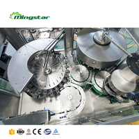 Machine de remplissage, de bouchage et d'étiquetage de bouteilles d'eau PET monobloc 3-en-1 pour usine à petite échelle – Coût