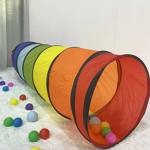 Nhà Máy Mới Nâng Cấp Màu Dài Vui Pop up Lều Trẻ Em Của Bò Đào Tạo Đường Hầm Lều - Product Image 2