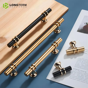 Penjualan langsung pabrik Aluminium gaya Modern + seng perabot kamar tidur laci lemari pegangan pintu - Product Image 1