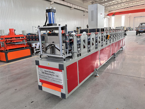 High Output Metal Roof <b>Tile</b> Roofing <b>Sheet</b> Ridge Cap Making Machinery Roll Forming Machine for Buildings - Product Image 3