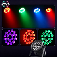 Projecteur LED Par 18*10W RGBW 4-en-1 étanche IP65 180W DMX512 RDM Strobe Wash pour discothèque, DJ, fête en extérieur, spectacle