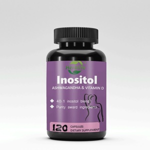 Cápsulas de Mioinositol Plus con Ashwagandha y Vitamina D, Equilibrio Hormonal, Suplementos Naturales para la Fertilidad, Cápsulas de Inositol, ODM OEM - Product Image 1