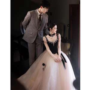 S01026L 2026 nouvelle mode français Hepburn Style robe de princesse <span class=keywords><strong>en</strong></span> fuite rêve étoilé robe de soirée élégante - Product Image 2