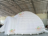 Dôme igloo gonflable portable avec éclairage LED, certifié CE/TUV, couleur personnalisable pour activités commerciales et fêtes en plein air