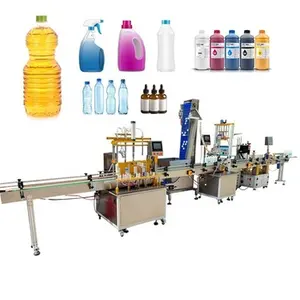 Dop Maken Machine Fles Water Gebotteld Productie Wasmiddel Vloeibare Vulling Productielijn