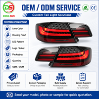 Conjunto de Luces Traseras LED 63217251957 63217251958 Compatible con BMW Serie 3 M3 E92 Coupé LCI 2008-2013, Lámpara Trasera Ahumada