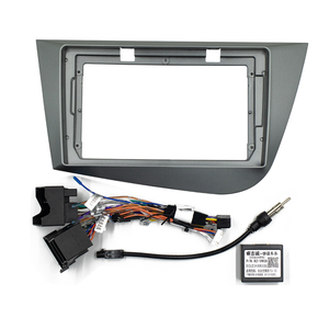 2 Din Radio Fascia untuk kursi Leon 2005-2012 tangan kanan kiri Panel Stereo pemasangan Panel dasbor Kit bingkai adaptor Bezel - Product Image 3