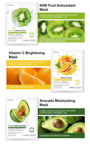 Masques faciaux coréens en feuille de fruits naturels biologiques personnalisés en gros pour le soin de la peau et la beauté, marque privée - Product Image 5
