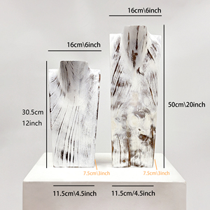 Présentoir à bijoux élégant en bois de style vintage avec buste de <span class=keywords><strong>mannequin</strong></span>, <span class=keywords><strong>vitrine</strong></span> à bijoux unisexe exquise - Product Image 2