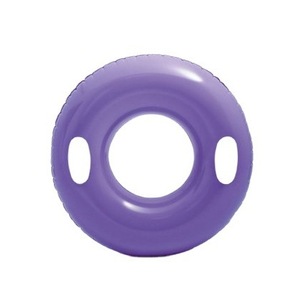 Intex Swim Ring 76 Cm Thickened <b>Inflatable</b> Solid Color With Handles For Adults And Children - Product Image 5