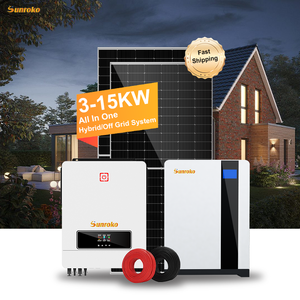 ระบบโซลาร์เซลล์แบบไฮบริดครบวงจรสำหรับบ้าน 3Kva 3000W 5Kw 6Kw 10 Kva 12 Kw ระบบออฟกริด พลังงานแสงอาทิตย์ SR3-15KW-OFF 3-1 - Product Image 1