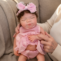Poupée bébé fille réaliste en silicone lesté de 13 pouces, peinte à la main, anatomiquement correcte, douce et réaliste, jouet souple pour prématuré