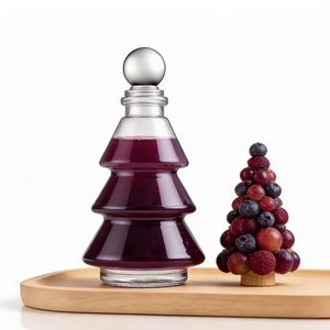 <span class=keywords><strong>Bouchon</strong></span> de bouteille en verre fantaisie en forme de sapin de Noël 80 ml avec sérigraphie pour alcool, boisson, jus, spiritueux, <span class=keywords><strong>vin</strong></span> de fruits, whisky, tequila - Product Image 4