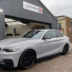 Amp-Z Side Skirts Piano Black Carbon Fiber Texture For Bmw 2 Series F22 F23 M Sport 2014-2019 - Product Image 2