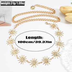 ZPE2951 Chaîne de Taille Alliage de Mode pour Femmes Été Européenne et Américaine Chaîne de Corps <span class=keywords><strong>Ceinture</strong></span> de Décoration - Product Image 6