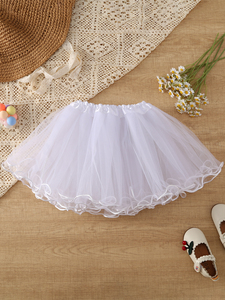 <span class=keywords><strong>Gonna</strong></span> in <span class=keywords><strong>Tulle</strong></span> per <span class=keywords><strong>Bambina</strong></span> con Orlo Arricciato e Mezza <span class=keywords><strong>Gonna</strong></span> - Product Image 2