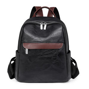 Mochila informal para mujer 2025, bolso de viaje sencillo de gran capacidad a la moda, bolso de estudiante de cuero suave versátil - Product Image 1