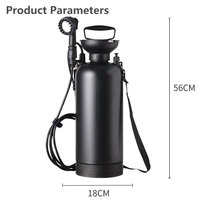 Douche portable pour animaux de compagnie en PE pressurisé de 8 L, réglable, pour les voyages, la randonnée, le surf, le camping, le jardin et la plage ; Pommeau de douche portable pour camping-car