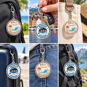 Llavero Acrílico Personalizado de 8 Piezas con Mosaico de la Sagrada Familia de Barcelona, España, Recuerdo al por Mayor - Product Image 6