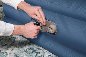 Matelas <span class=keywords><strong>gonflable</strong></span> Bestway 69075/69076, matelas pneumatique Queen avec pompe AC intégrée et revêtement antimicrobien, 2,03 m x 1,52 m x 46 cm - Product Image 5