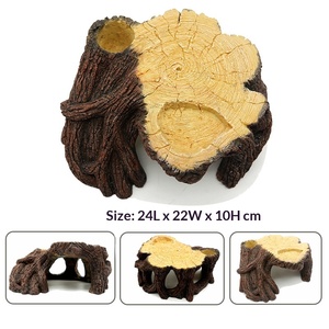 ของตกแต่งตู้<span class=keywords><strong>ปลา</strong></span>แบบธรรมชาติ ดีไซน์รากไม้ขนาดใหญ่ ทำจากเรซิ่น ใช้เป็นที่หลบซ่อนสำหรับสัตว์เลื้อยคลาน ตกแต่งตู้ปลาสำหรับสัตว์ครึ่งบกครึ่งน้ำและปลา - Product Image 3