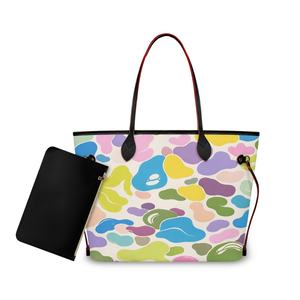 250 Jahre Unabhängigkeitstag 2-teilige Damen MULTI CAMO Print Custom PU Umhängetasche Neueste Trendige Tragetasche mit Reißverschlusstasche für die USA - Product Image 1