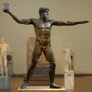 야외 정원 큰 고대 그리스 주 바다 조각 포세이돈 동상 청동 - Product Image 2