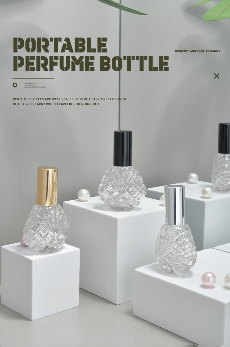 ANLN Empty Glass Perfume Bottles Fine Mist Spray Atomizers Pocket Portable Women Perfume 15ml