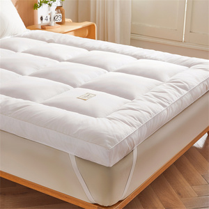 Quilted Thick Mattress <strong>Topper</strong> With Anti-slip Elastic Bands Soft Hotel Bed Mattress Pad Breathable Bed Protector Mat - Product Image 3