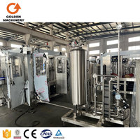 Machine de remplissage de boissons gazeuses | Ligne de capsulage automatique de remplissage de bouteilles en PET pour boissons gazeuses Soda Beer Water Juice | Certifié CE