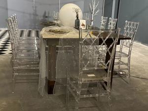 Silla <span class=keywords><strong>de</strong></span> apilamiento <span class=keywords><strong>para</strong></span> eventos, respaldo completo, línea Vertical, Prisma, cristal acrílico, hielo - Product Image 5