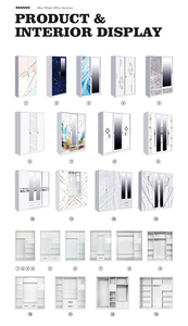 <span class=keywords><strong>Armadio</strong></span> in Acciaio Stampato con 3 <span class=keywords><strong>Ante</strong></span> Scorrevoli, Armadietto Antiumidità per Camera da Letto - Product Image 5