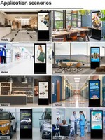 Kiosque interactif plein écran, supermarché, magasin, restaurant, affichage numérique, écran LCD 4K, écran publicitaire sur pied