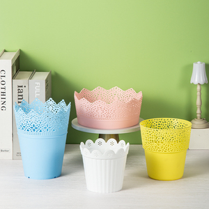 Yicai - Maceta Moderna y Ecológica, Duradera, con Encaje Perforado, Florero, Soporte Hueco para Plantas en Maceta, Decoración para el Hogar, Escritorio, Jardín - Product Image 4