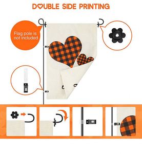 Banderas de Jardín Personalizadas al por Mayor de 12x18 Pulgadas, Doble Cara, Resistentes a la Intemperie, con Impresión Digital para Decoración - Product Image 5