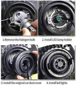 Accesorios para Automóviles, Lente de Proyector LED H4, Bombilla de Luz Blanca de 55 W y 7000 LM, 6000 K, Kit de Conversión para Hyundai Accent, para Nissan Altima 2015 - Product Image 5