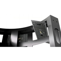 Écran LED incurvé intérieur P3, panneau LED fin, écran vidéo à accès frontal, panneau flexible de 3 mm, armoire LED pour animation